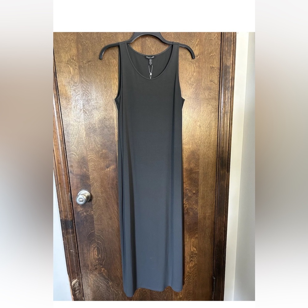 Eileen Fisher System Jersey Scoop Neck Tank Dress - Picture 3 of 7